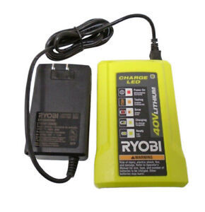 lot 22 image: Ryobi 40V Lithium-Ion Charger with USB Port