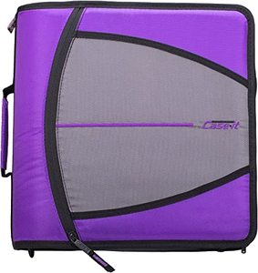 lot 26 image: Case-It D-146 3 3-Ring Zipper Binder, Purple