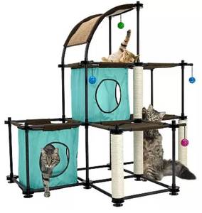 lot 52 image: Kitty City Steel Claw Mega Cat Condo