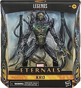lot 87 image: Marvel Legends Series Eternals Deluxe 6-inch Collectible Action Figure Toy, Kro, Premium Design and 2 Accessories , Black