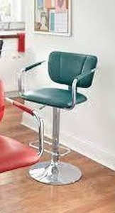 lot 21 image: Gaslift Bar Stool - Teal