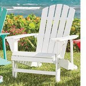 lot 16 image: Adirondack Chair - White