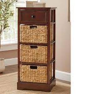 lot 58 image: Admiral 3-Basket Storage - Walnut