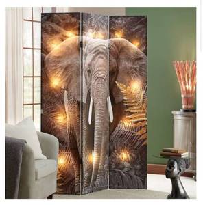 lot 55 image: Lighted Reversible Safari Animal Room Screen