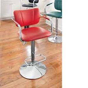 lot 59 image: Gaslift Bar Stool - Red