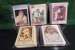 lot 201 image: Lot of Hall of Fame Heroes and Old Time Greats (Ruth, Greenberg, Feller, Robinson, Cobb, Aaron, Mantle)