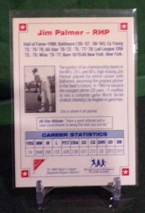 lot 200D image: 1993 MLB All Star Autograph Limited Edition Jim Palmer with Certificate of Authenticity