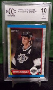 lot 206 image: 1989-90 O Pee Chee Wayne Gretzky #156 BCCG 10 Mint or Better