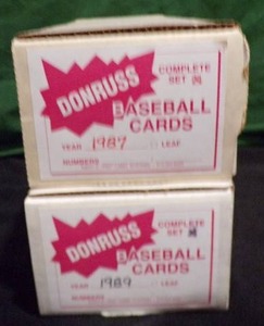 lot 239 image: Lot of 2 Donruss Baseball Complete Sets 1987 & 1989