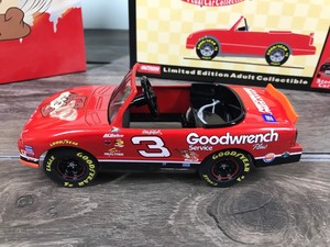 lot 10 image: 2000 Nascar Action RCR Dale Earnhardt Monte Carlo Pedal Car #3 GM Goodwrench Service Plus  Taz  No Bull 132 scale die cast coin bank