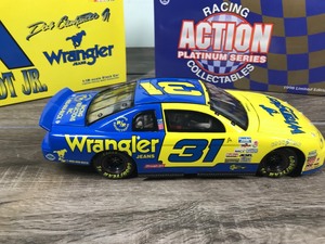 lot 11 image: 1998 Nascar Racing Action Platinum Series Collectibles 1987 Monte Carlo Dale Earnhardt Jr. #31  Wrangler 118 scale die cast stock car