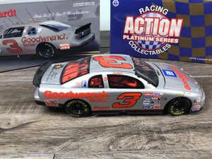lot 12 image: 1998 Nascar Racing Action Platinum Series Collectibles RCR 1995 Monte Carlo Dale Earnhardt #3  Goodwrench Silver Select 118 scale die cast stock car