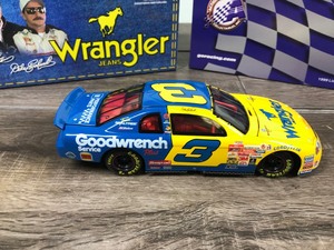 lot 16 image: 1999 Nascar Action Racing Collectibles Dale Earnhardt Monte Carlo #3 GM Goodwrench Service Plus  Wrangler Jeans 124 scale die cast stock car