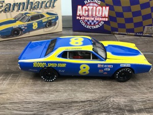 lot 48 image: 1998 Nascar Racing Action Platinum Series Collectibles 1975 Dodge Dale Earnhardt #8  RPM 124 scale die cast stock car