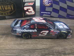 lot 57 image: 1999 Nascar Action Racing Collectibles RCR Dale Earnhardt Monte Carlo #3 GM Goodwrench Service Plus  Sign Last Lap of the Century 124 scale die cast stock car