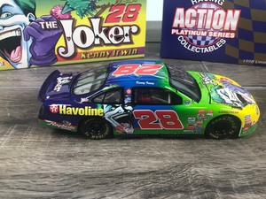lot 59 image: 1998 Nascar Racing Action Platinum Series Collectibles Kenny Irwin Ford Taurus #28  Joker 124 scale die cast stock car