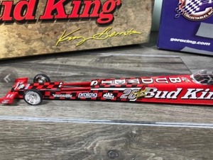 lot 75 image: 1999 NHRA Action Racing Collectibles Kenny Bernstein  Budweiser 20th Anniversary 124 scale die cast Top Fuel Dragster