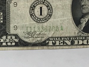 lot 118 image: Vintage 1934 Ten Dollar Bill