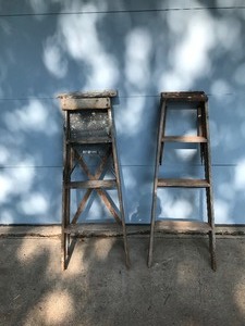 lot 166 image: 2 - Wood ladders