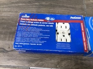 lot 171 image: Leviton new in the box outlets  2 boxes 10 in each box