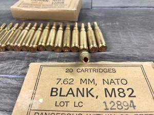 lot 440 image: 40 rounds of 7.62 MM, NATO Blank, M82 Ammunition