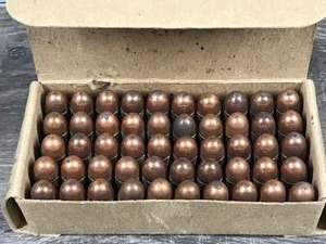 lot 449 image: 50 rounds of Pistol Ball 45 caliber rounds M1911