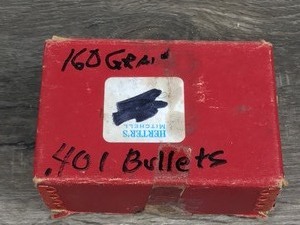 lot 467 image: 100 - Herters Mitchell .401 cal. 160 grain bullets