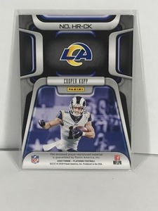 lot 485 image: 2020 Panini Cooper Kupp Hot Routes Playbook Football Card