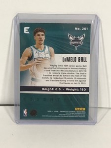 lot 487 image: 2021 Panini LaMelo Ball Basketball Rookie Card #201