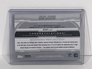 lot 504 image: 2011 Topps  Bowman Sterling Julio Jones Rookie Card