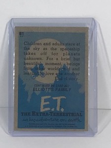 lot 506 image: 1982 Universal City Studios E.T. Card - Return to Outer Space