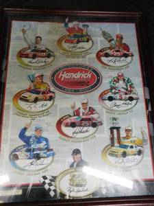 lot 209 image: Hendricks Motorsports one of 10,100 Limited Edition framed poster