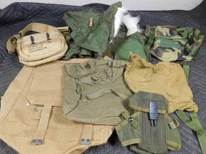 lot 228 image: Military packs and hood