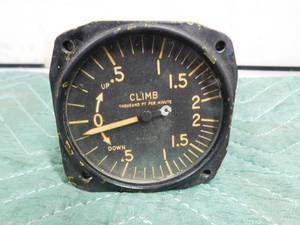 lot 277 image: Vintage rate of climb airplane indicator