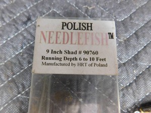 lot 292 image: Polish Needle muskie lure