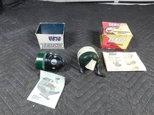 lot 295 image: 2 Vintage Zebco reels in the box