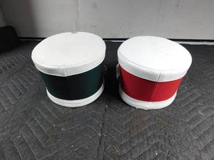 lot 394 image: 2 Marching band shako hats