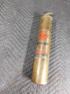 lot 406 image: 1930s antique super model a Fyr-Fyter brass fire extinguisher