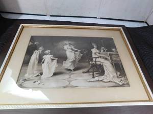 lot 411 image: Maude Goodman When The Heart Is Youg framed picture