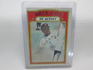 1972 Topps Willie Mays In Action Ca...