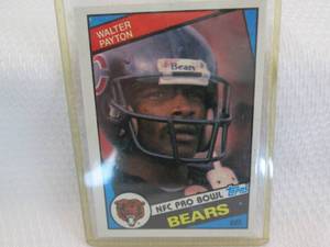 1984 Topps Walter Payton Card...