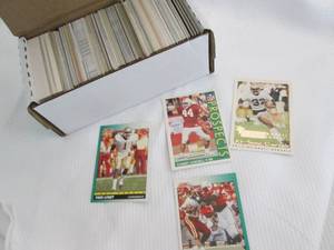 Box Of Assorted Football Rookie Car...