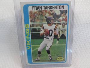 1978 Topps Fran Tarkenton Card...