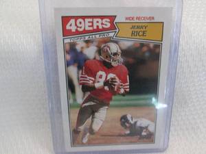 1987 Topps Jerry Rice Card...