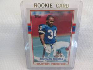 1989 Topps Thurman Thomas Rookie Ca...