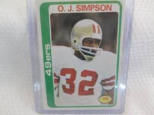 1978 Topps O.J. Simpson Card...