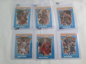 6 Assorted 1990-91 Fleer Basketball...