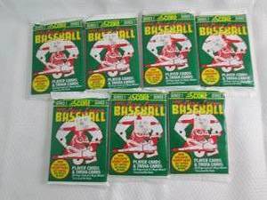 7 1991 Score Baseball Series 1 Pack...