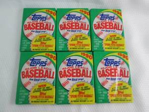 6 1990 Topps Baseball Packs...