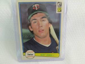 1982 Donruss Kent Hrbek Rookie Card...